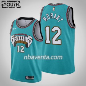 Camiseta Niños Memphis Grizzlies Ja Morant 12 Nike 25th Season Hardwood Classics Swingman